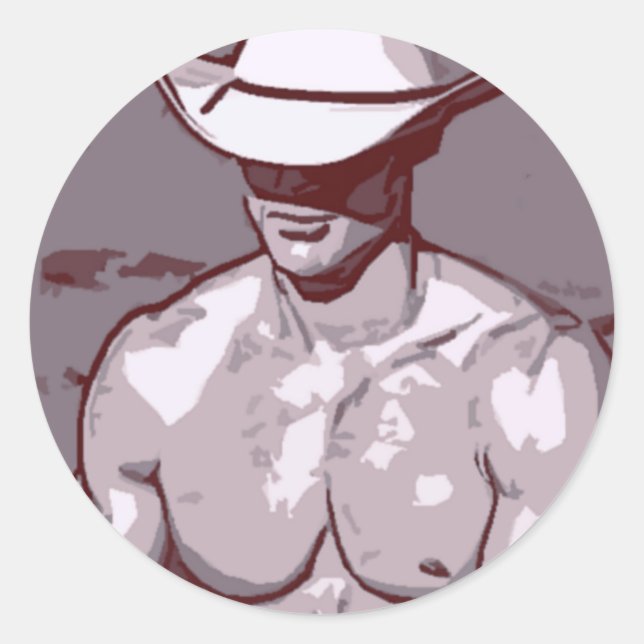 Sticker Rond Humble Cowboy (Devant)