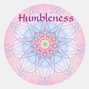 Sticker Rond Humilité (Autocollant de vertu)