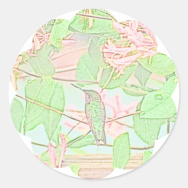 Sticker Rond Humming on Honey (Devant)
