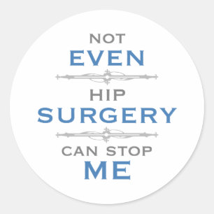 Sticker Rond Humour de chirurgie hanche