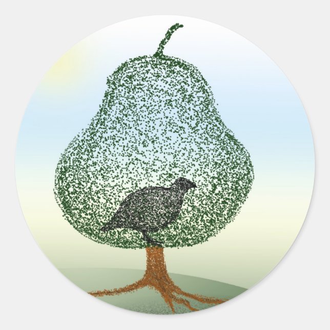 Sticker Rond Humour de Noël Plaisir Carte Enveloppe Phoques (Devant)