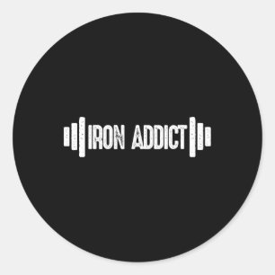 Sticker Rond Humour De Salle De Fitness Pour Les Addicateurs De