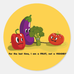Sticker Rond Humour tomate