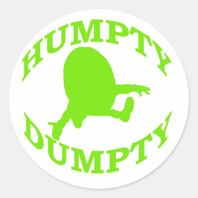 Sticker Rond Humpty Dumpty (Devant)