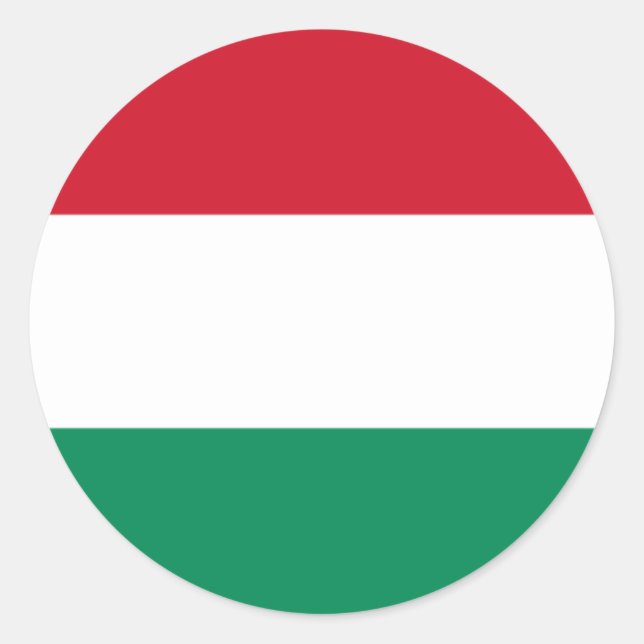 Sticker Rond hungary (Devant)