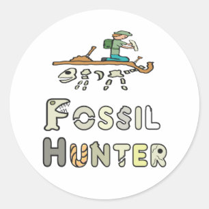 Sticker Rond Hunter fossile