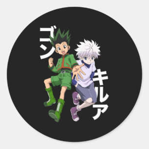 Sticker Rond Hunter X Hunter Gon Et Ua