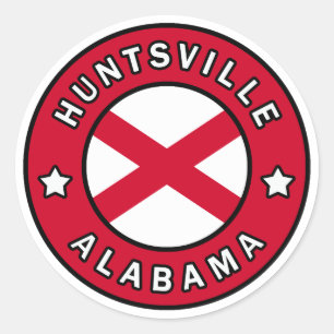 Sticker Rond Huntsville Alabama