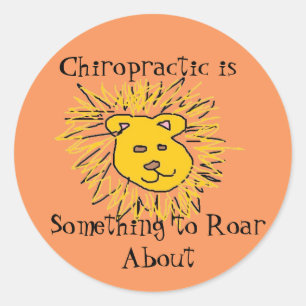 Sticker Rond Hurlement au sujet de chiropractie