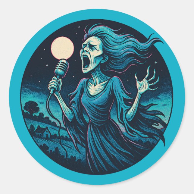 Sticker Rond Hurlement de la Banshee (Devant)