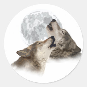 Sticker Rond Hurlement de minuit