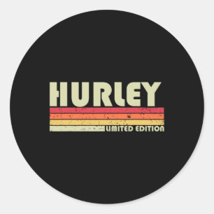 Sticker Rond Hurley Surnom Fun Retro Vintage 80s 90s Anniversai