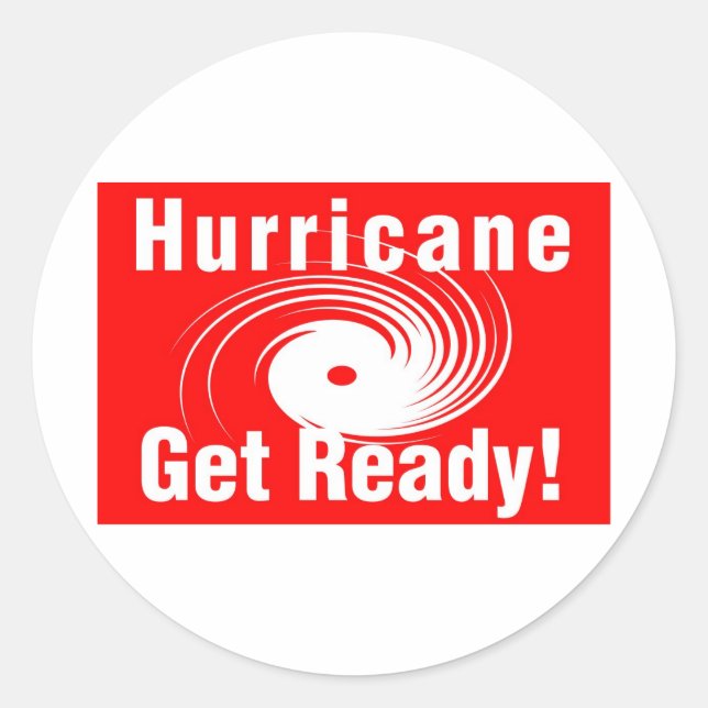 Sticker Rond Hurricane Supadupas! Préparez-vous ! (Devant)