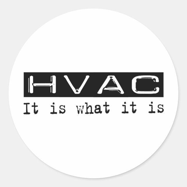 Sticker Rond HVAC C'Est (Devant)