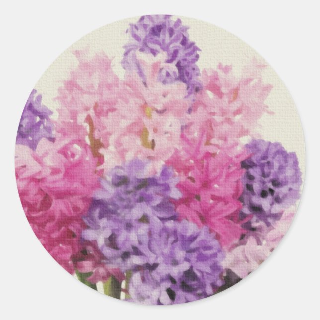 Sticker Rond Hyacinth (Devant)