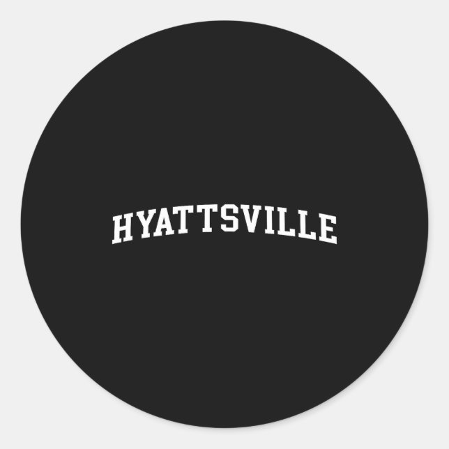 Sticker Rond Hyattsville  (Devant)