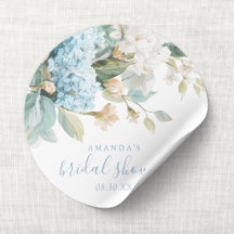 Hydrangea Bleu Fleurs Aquarelle Enterrement de Vie