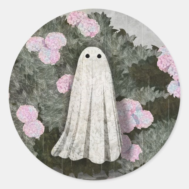 Sticker Rond Hydrangée (Devant)