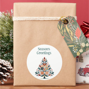 Sticker Rond Hygge Scandinave Minimaliste personnalisable