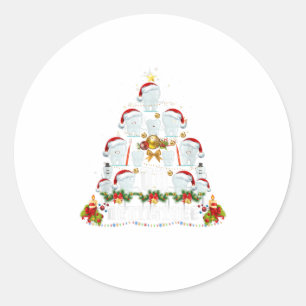Sticker Rond Hygiène dentaire Oh Dentistree Tooth Xmas