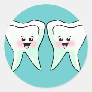 Sticker Rond Hygiéniste dentaire de dentiste