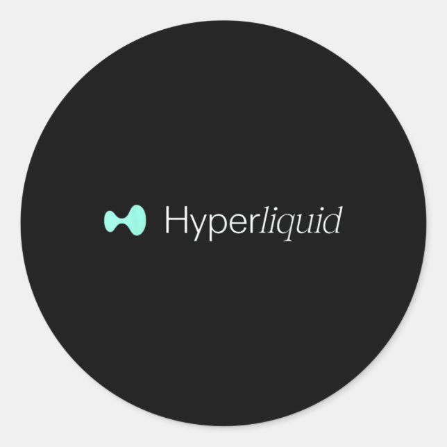 Sticker Rond Hype Hyperliquid Kaspa Cardano Virtuels Solana Cry (Devant)