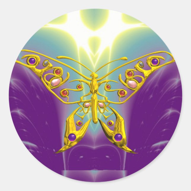 STICKER ROND HYPER BUTTERFLY (Devant)