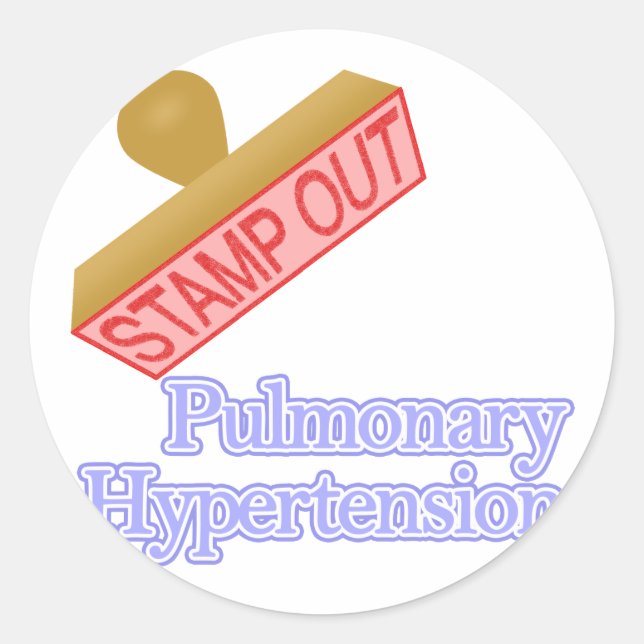 Sticker Rond Hypertension pulmonaire (Devant)