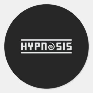 Sticker Rond Hypnose Meilleur Hypnotiseur Hypnotique Hypnotique