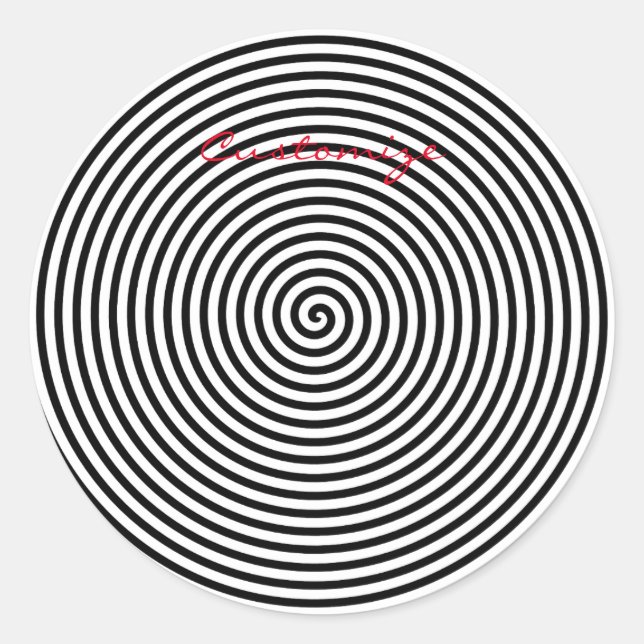Sticker Rond Hypnose ronde Spirale Thunder_Cove (Devant)