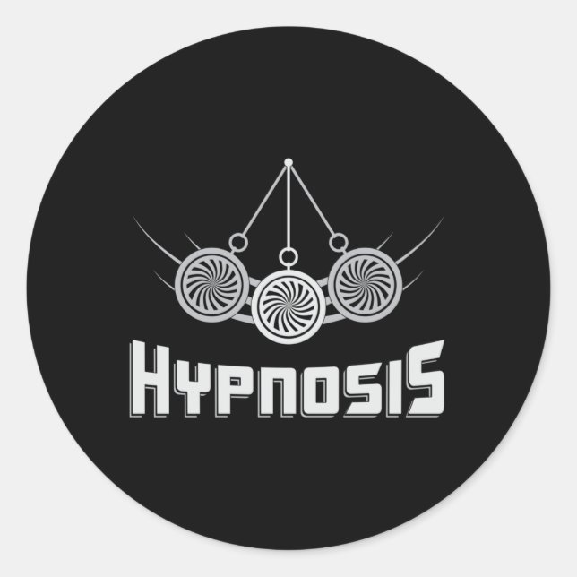 Sticker Rond Hypnosis Hypnotique Meilleur Hypnotiseur Hypnotise (Devant)