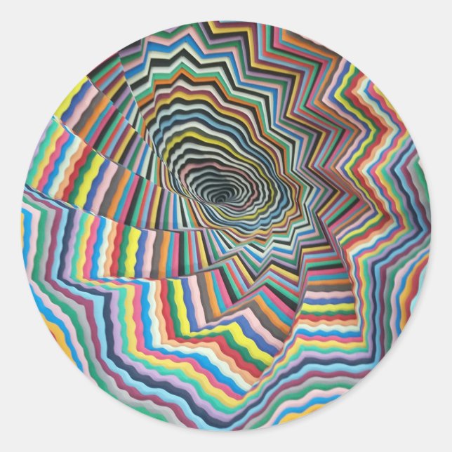Sticker Rond Hypnotic spiral (Devant)