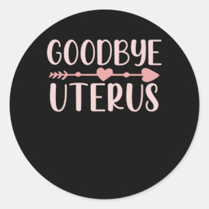 Sticker Rond Hystérectomie Chirurgie Support Uterus Suppression