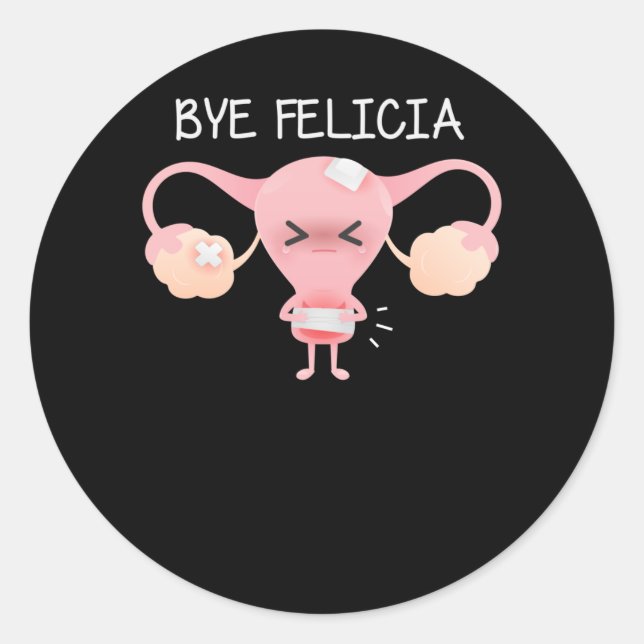 Sticker Rond Hystérectomie Support Uterus Suppression (Devant)