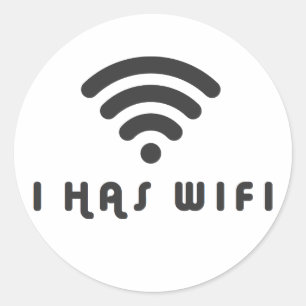 STICKER ROND I A L'INTERNET DE WIFI