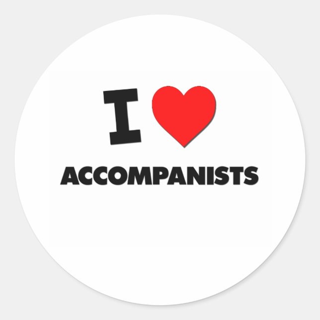 Sticker Rond I Accompanistes du coeur (Devant)