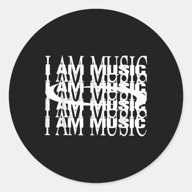 Sticker Rond I Am Music Carti 2025 Abum Tour Merch (Devant)