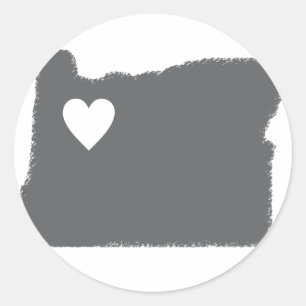 Sticker Rond I amour grunge d'état d'ensemble de regard de