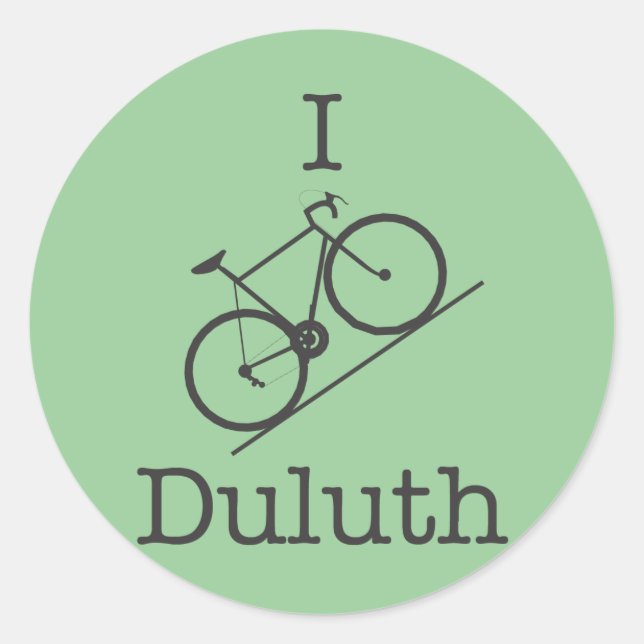 Sticker Rond I Bike Duluth (Devant)