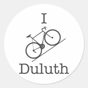 Sticker Rond I Bike Duluth