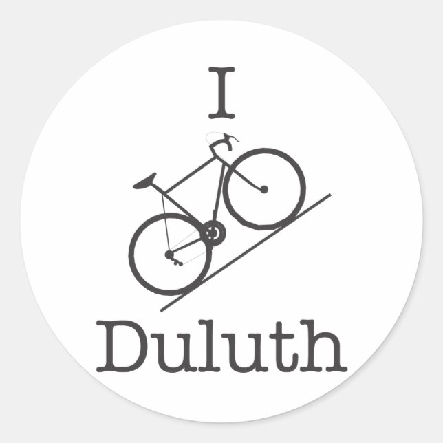 Sticker Rond I Bike Duluth (Devant)