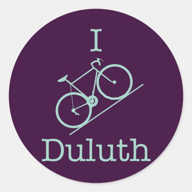 Sticker Rond I Bike Duluth (Devant)
