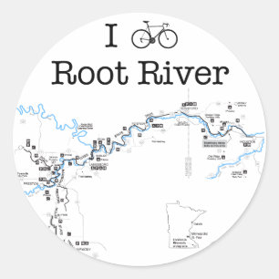 Sticker Rond I Bike Root River