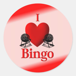 Sticker Rond I bingo-test de coeur
