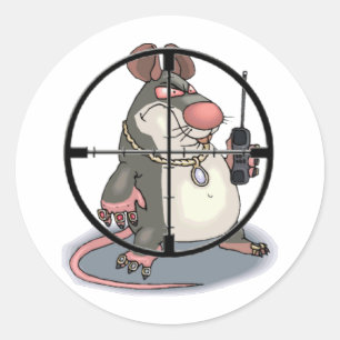 Sticker Rond I C Snitchez