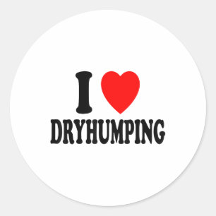 Sticker Rond I Coeur (amour) Dryhumping _1
