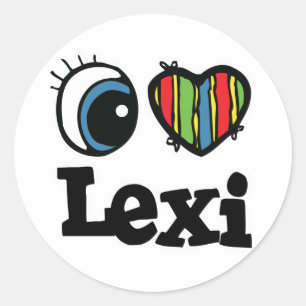 Sticker Rond I Coeur (Amour) Lexi