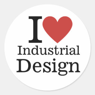 Sticker Rond I ❤️ Design industriel pour étudiants/Faculté PERS