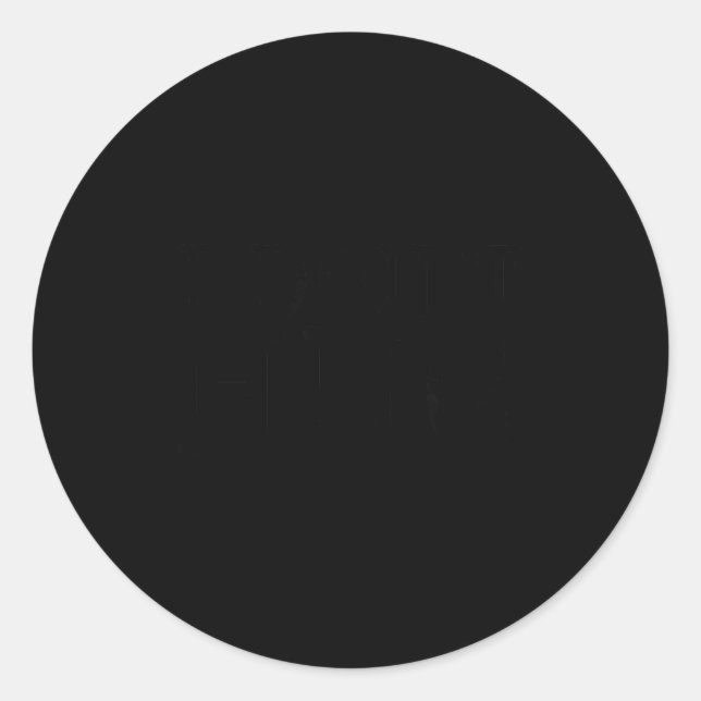 Sticker Rond I Don't Hug Tee Shirt  (Devant)