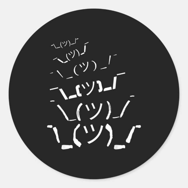 Sticker Rond I Don't Know Idk  (Devant)